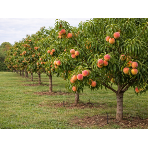 Mini broskyňa nízkokmenná (Prunus persica) ´HONEY GOLD´ - stredne skorá, výška 50-60 cm, voľnokorenná